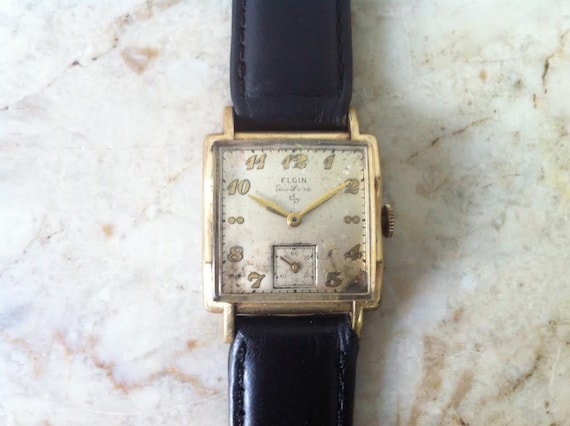 E L G I N - W A T C H - Vintage Elgin DeLuxe Watch, Men's DuraPower 555 ...