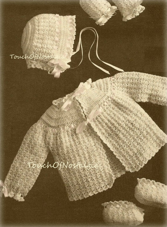Crochet Baby LAYETTE Vintage Crochet Pattern HEIRLOOM LACE