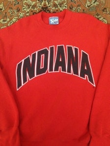 Vintage Indiana Crew Neck Sweatshirt Size Medium