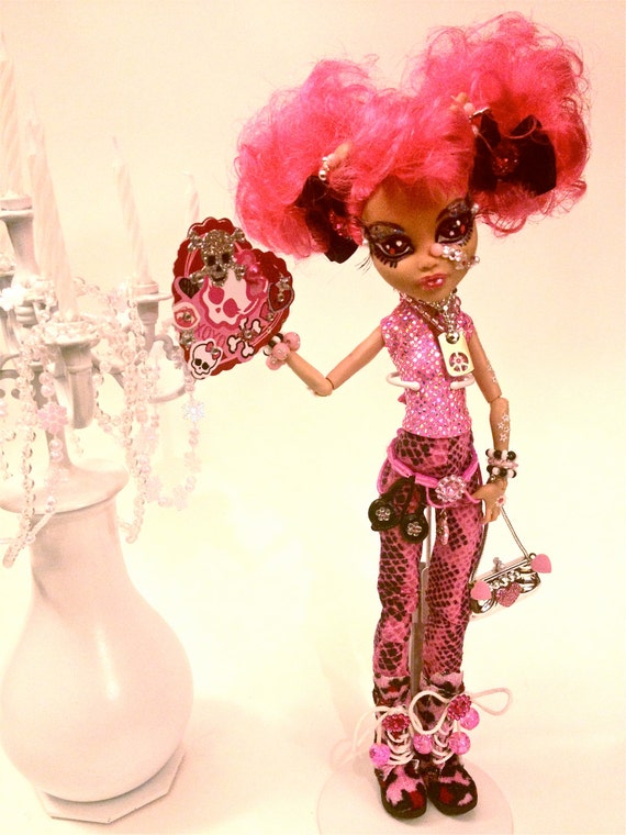 Items similar to OOAK Monster High Doll Repaint Valentine ...