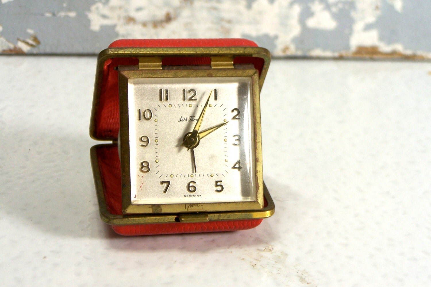 Alarm Clock Seth Thomas Folding Travel Alarm by SexyTrashVintage