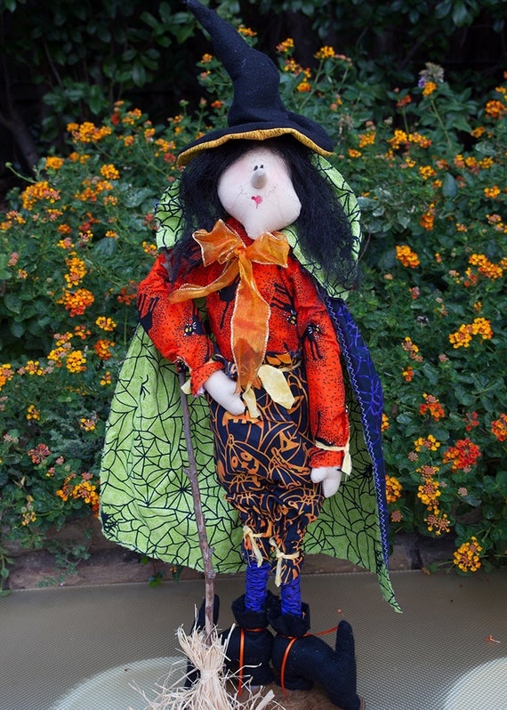 Wilma the Wicked Witch Whimsical Halloween Doll