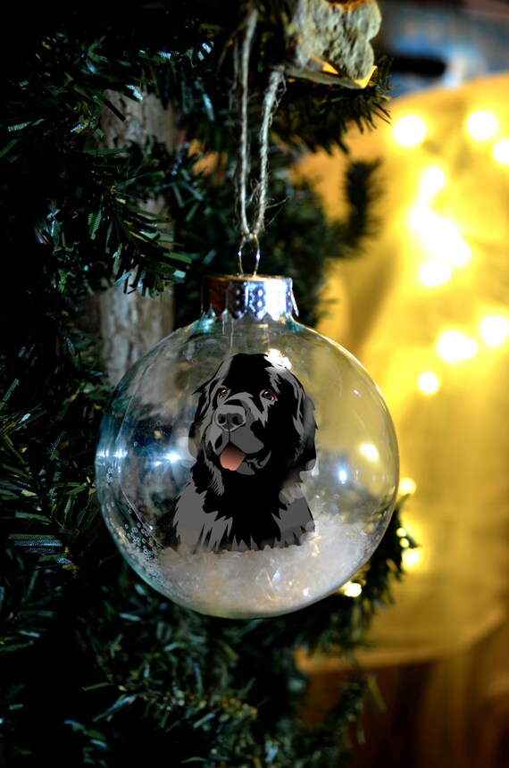 newfoundland christmas ornament glass bulb dog by newfoundland christmas ornament glass bulb dog by