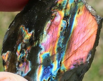 Labradorite Double Polished Madagascar High Quality Small