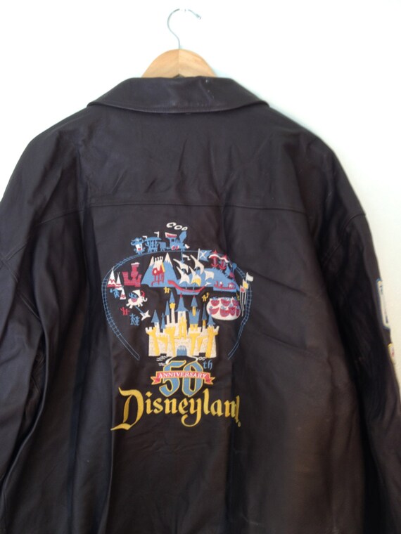 Sale Vintage 50th Anniversary Disneyland Leather Jacket Rare
