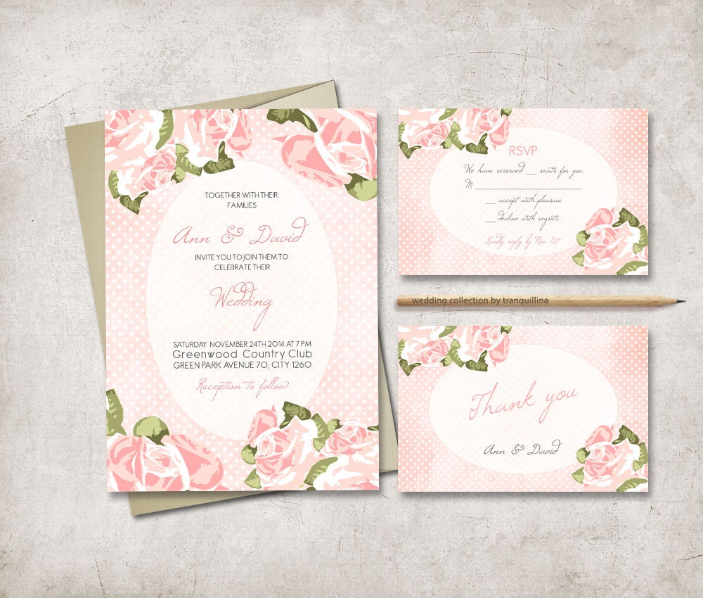 shabby chic wedding invitation printable pink by tranquillina shabby chic wedding invitation printable pink by tranquillina