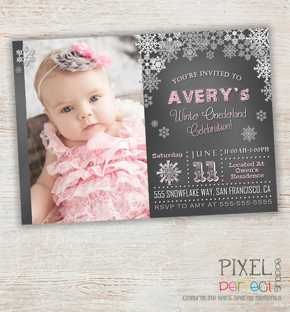 Winter Wonderland Birthday Invitations For Girls 5