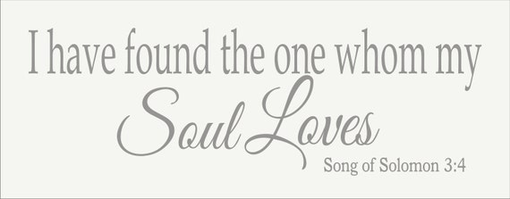 Download Items similar to I have Found the one whom my Soul Loves ...