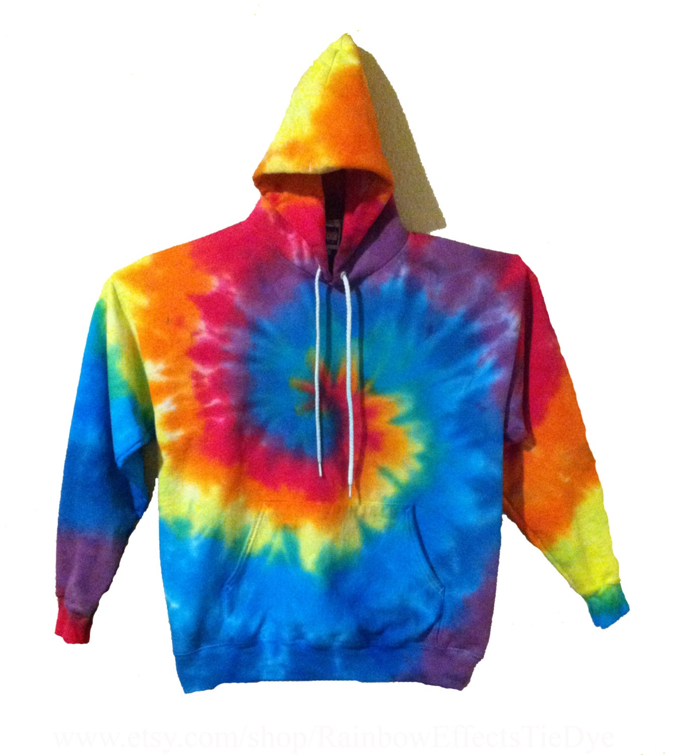 Tie Dye Hoodie Sweatshirt Tie Dye Rainbow By Rainboweffectstiedye 