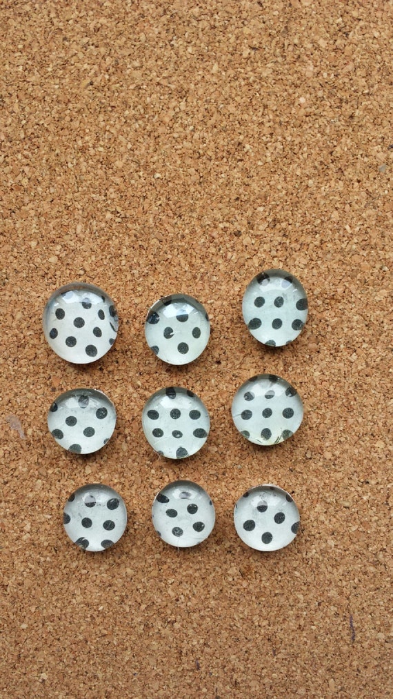 Decorative Glass Push Pins Thumb Tacks cubicle by CraftingbyBJ