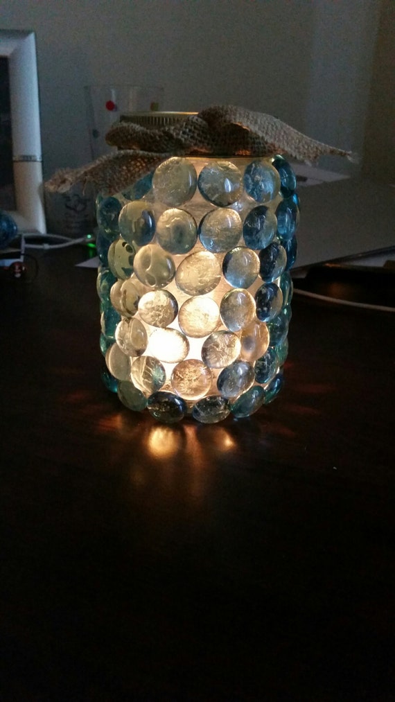 Mason Jar Prism Tea Light Candle Holder by on Etsy