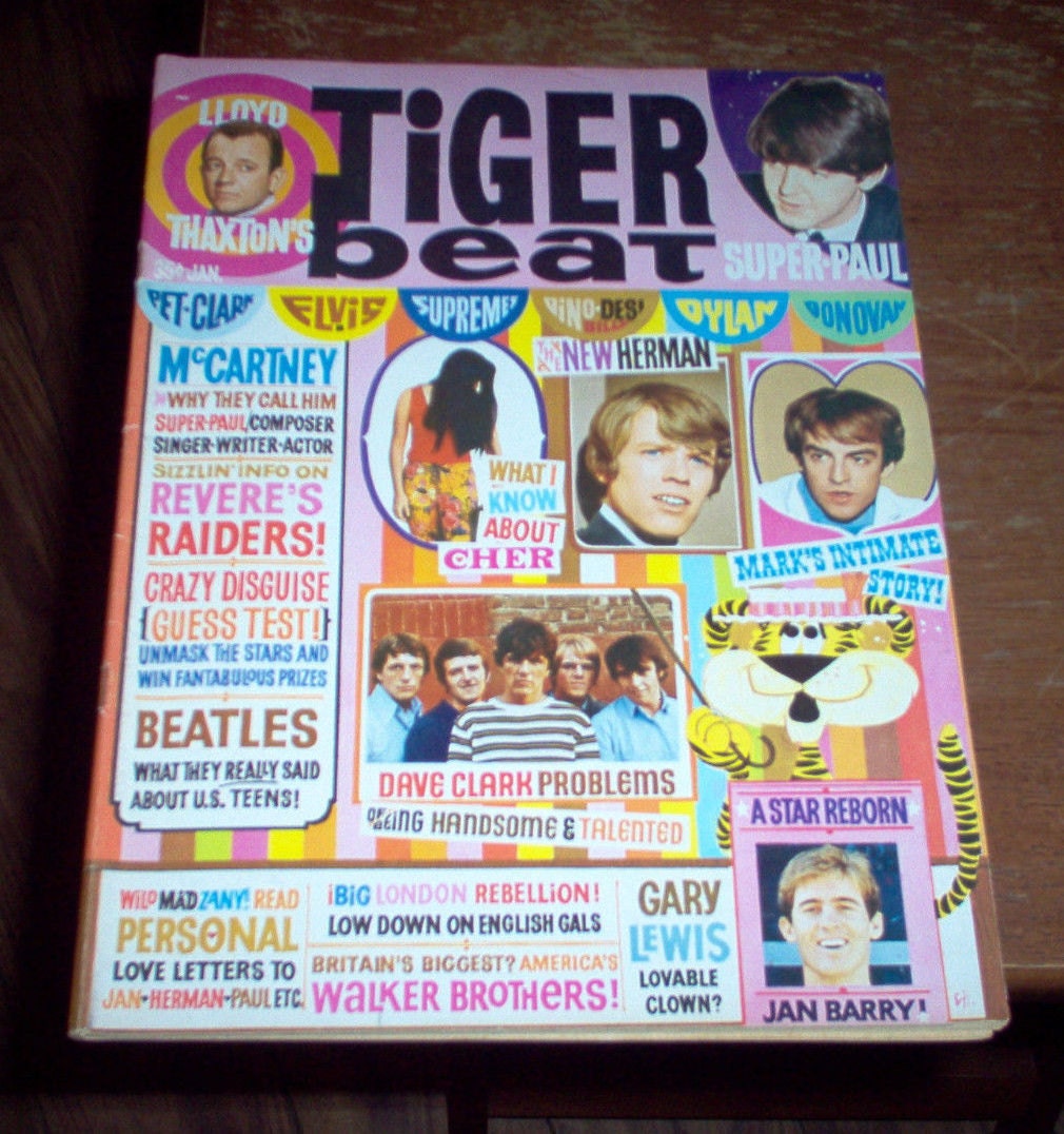 Tiger Beat Magazine 1966 Beatles Rolling Stones Walker Bros 