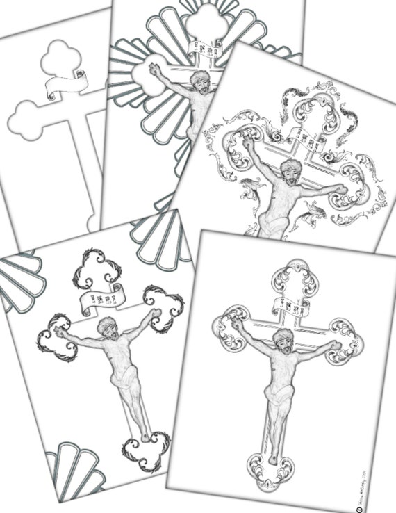 items-similar-to-crucifix-coloring-pages-pdf-on-etsy