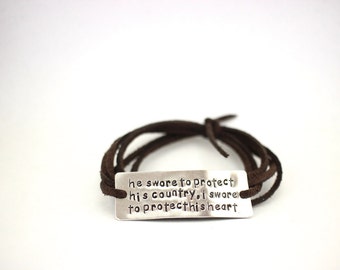 deployment bracelet, army wife, navy wife, marine wife, military wife, military girlfriend, deployment jewelry, military jewelry