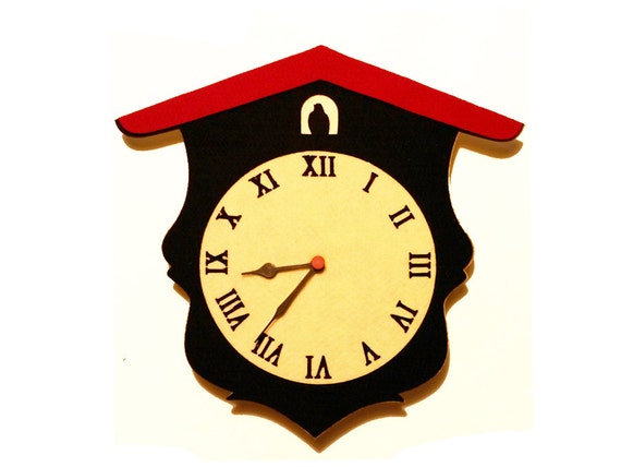 Black & White Cuckoo Clock