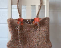 orange weave bag