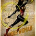 Black Widow Avengers art Vintage Silhouette print by Loft817