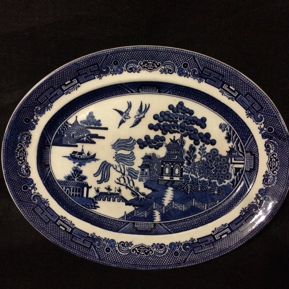Johnson Brothers England Blue Willow Large Oval by 2BarnPickers