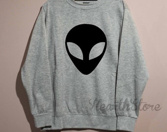 Alien Shirt Sweatshirt Sweater Jumper Unisex - size S M L XL
