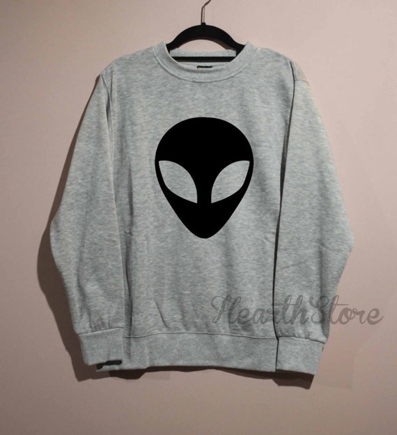 Items similar to Alien Shirt Sweatshirt Sweater Unisex - size S M L XL ...