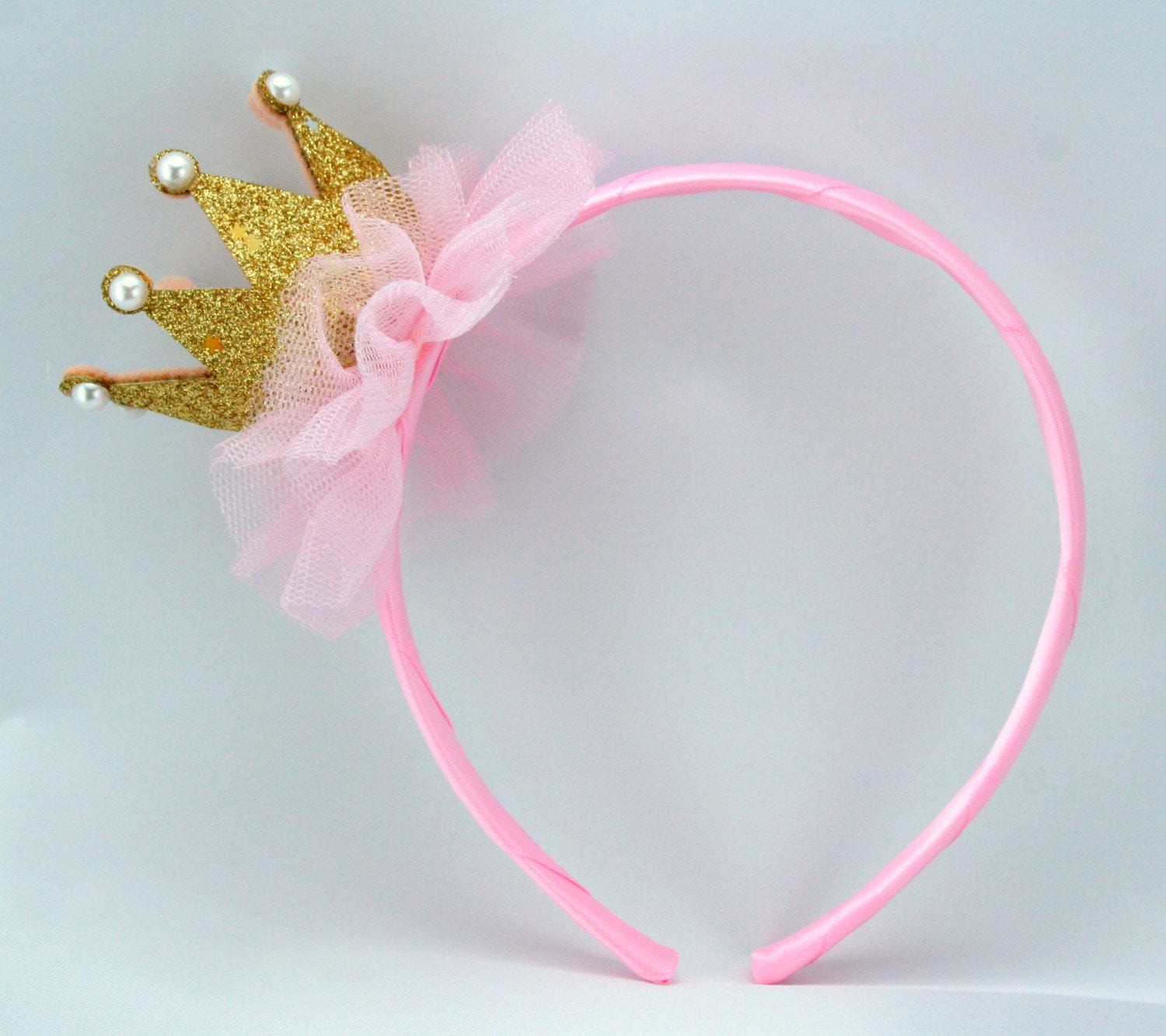 Pink Princess Costume Tiara/ Crown Headband by MyPartyStory