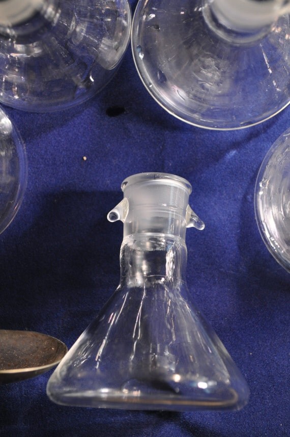 Scientific Flask Small Vase DIY Geek Wedding by RustedPulchritude