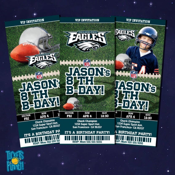 eagles tickets birthday invitation card by ticketsplanet on etsy