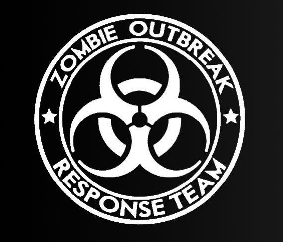 Zombie Outbreak Response Team Decal Car by HappyFlightDesigns