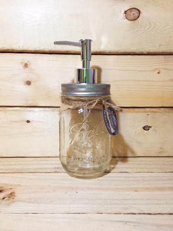 Items Similar To Mason Jar Soap Dispenser 16 Oz On Etsy