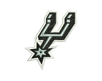 San Antonio Spurs Machine Embroidery Design - 4x4, 5x7 Hoops - Instant 