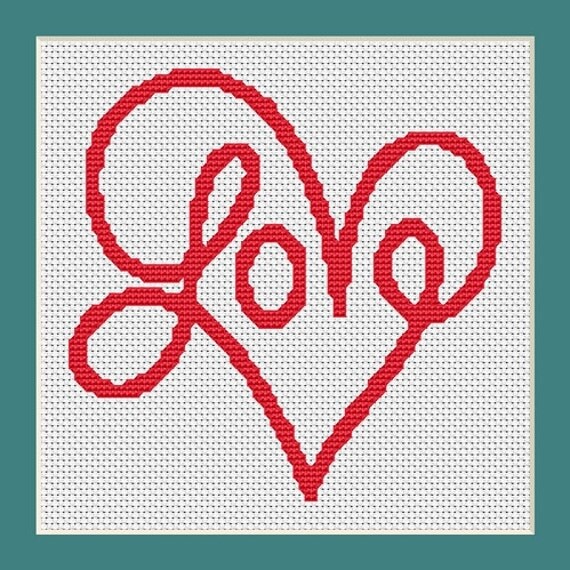 Love Hearts Cross Stitch Patterns