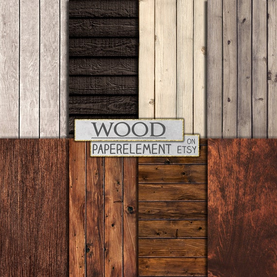 Rustic Wood Digital Paper: Wood Backdrop, Printable Wood Digital Background, Wood Scrapbook Paper 12x12, Wood Background Instant Download