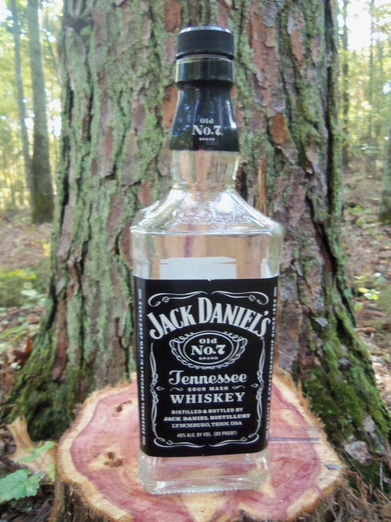 X Large Bottle Jack Daniels Whiskey EMPTY by The5thHouse on Etsy