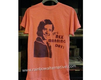 Empire Records t shirt Rex Manning Day 90s movie stencil and spray paint art by Rainbow Alternative