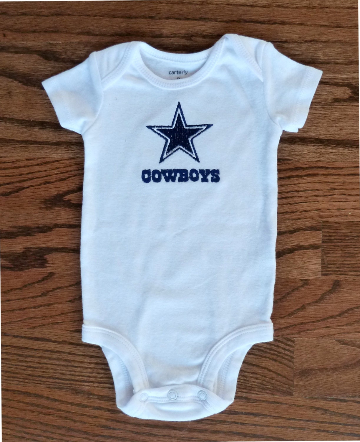 Embroidered Baby Onesie Dallas Cowboys