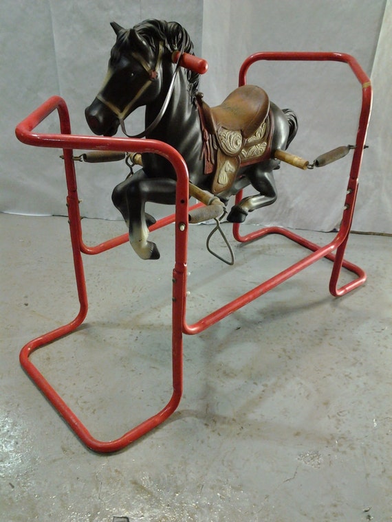 vintage bouncing horse