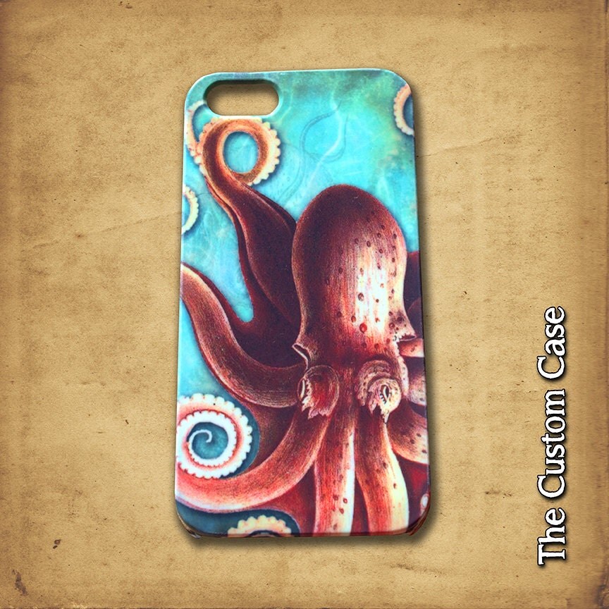 Octopus Phone Case Hipster Case Steampunk Octopus Case