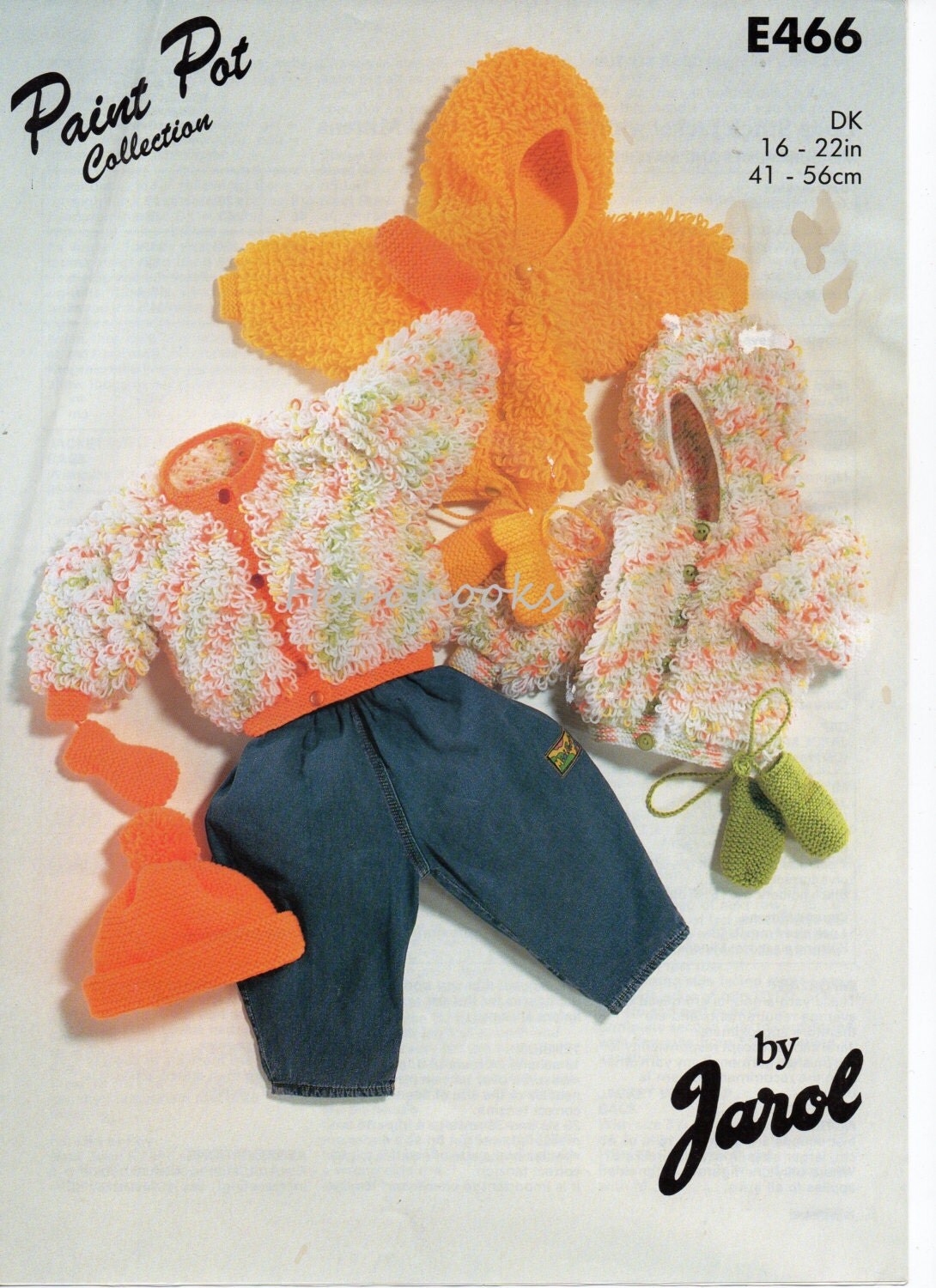 baby loopy jackets knitting pattern loop stitch cardigan16-22