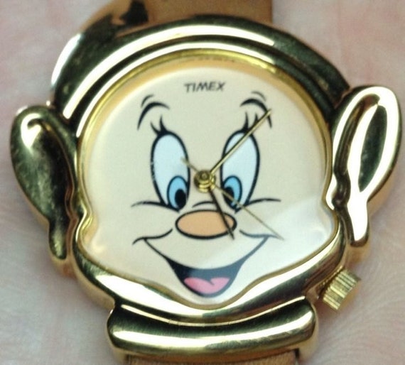 blanche neige disney rare timex les sept