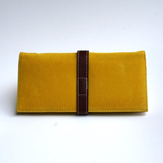 Womens Yellow Wallet Yellow Wallet Leather Wallet Womens