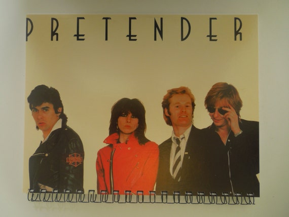 Items similar to Wirebound Vinyl Record Album Cover Journal PRETENDERS ...