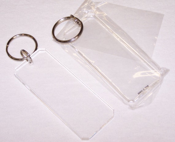 Download Blank Clear Acrylic Rectangle Keychain