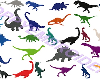 DINOSAUR Design for Embroidery machine / dinosaure motifs pour broderie machine / instant download
