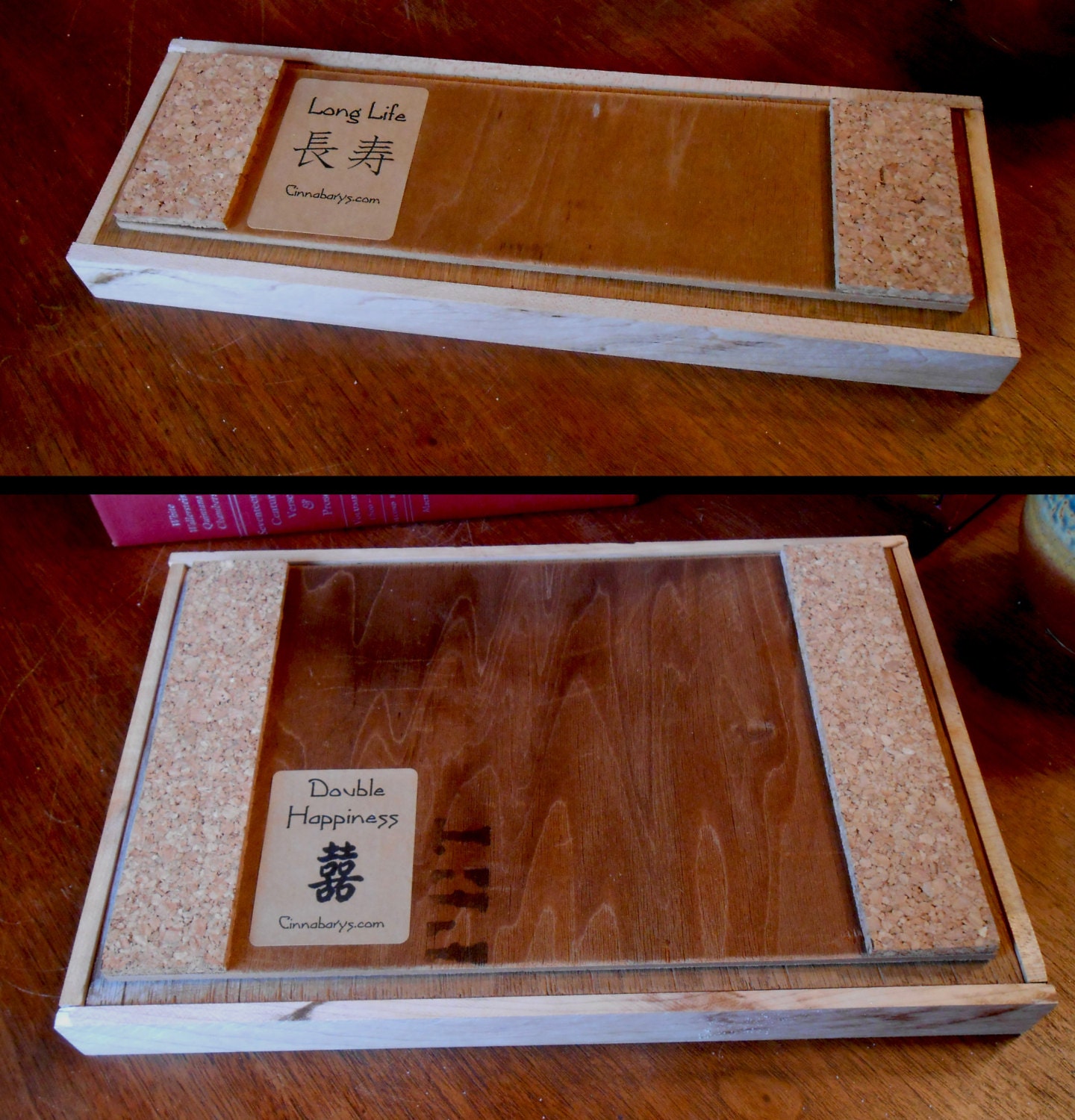 RECTANGLE ZEN GARDEN box desktop Zen Garden made of reclaimed