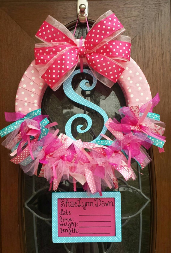 baby wreath ideas for hospital door