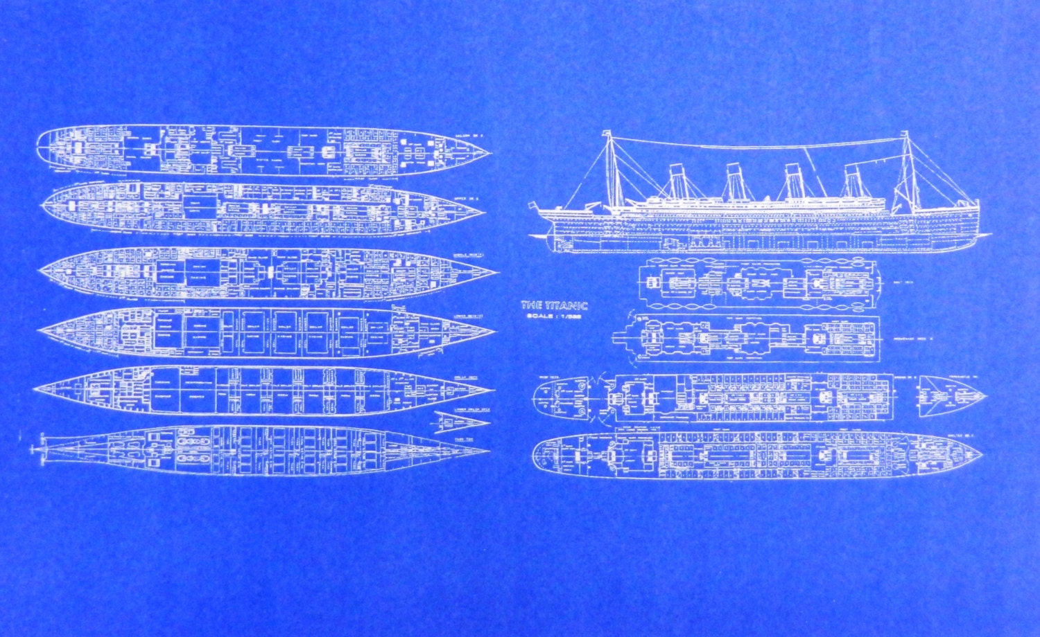 Titanic Blueprint by BlueprintPlace2 on Etsy
