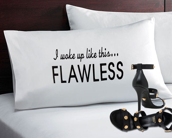 Items Similar To Embroidered Text Beyonce I Woke Up Like This Flawless Great T Idea On Etsy 2829