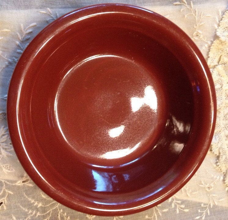 Vintage Geniune Oven Serve WareUSABrown Small Bowl Haute Juice