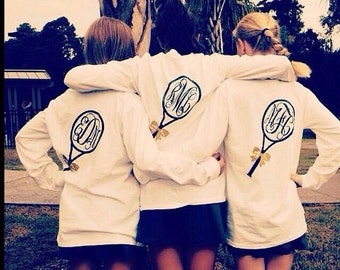 Monogrammed Tennis Long Sleeve Tee ©