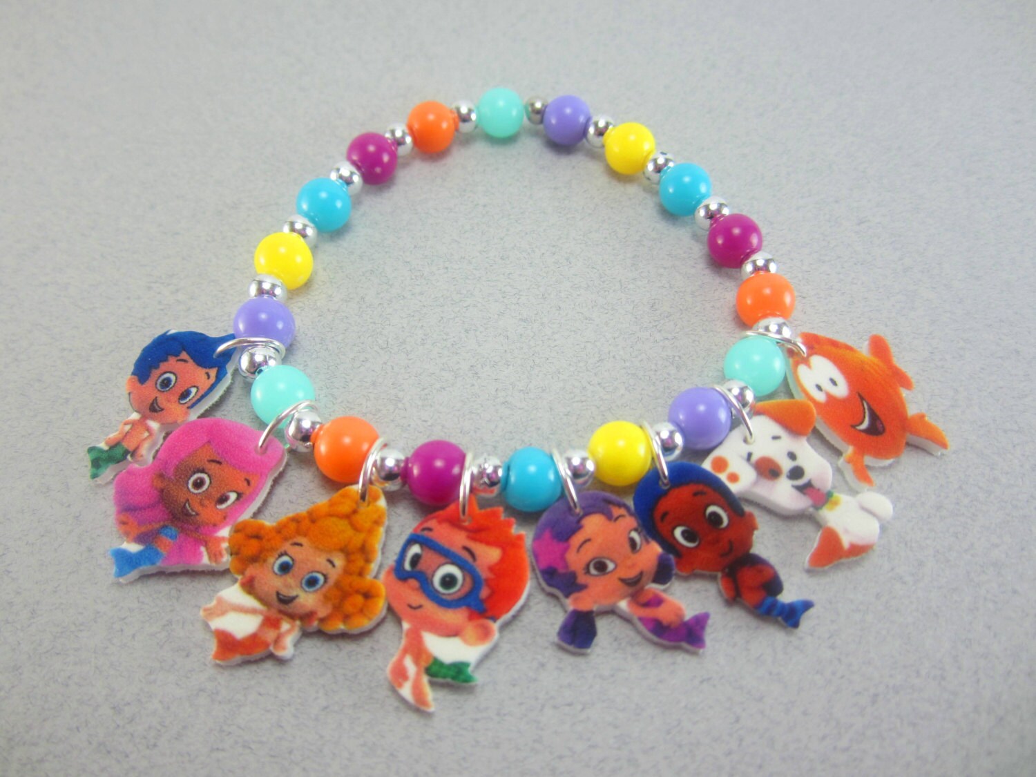 Bubble Guppies Charm Bracelet Bubble Guppies by ChildishAntics